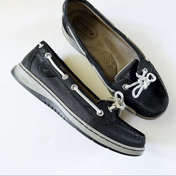 Sperry topsider leather sparkle deck shoes loafers - Picture 4 of 6